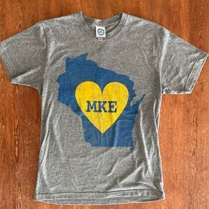 Milwaukee Wisconsin Brew City Heart Tee
